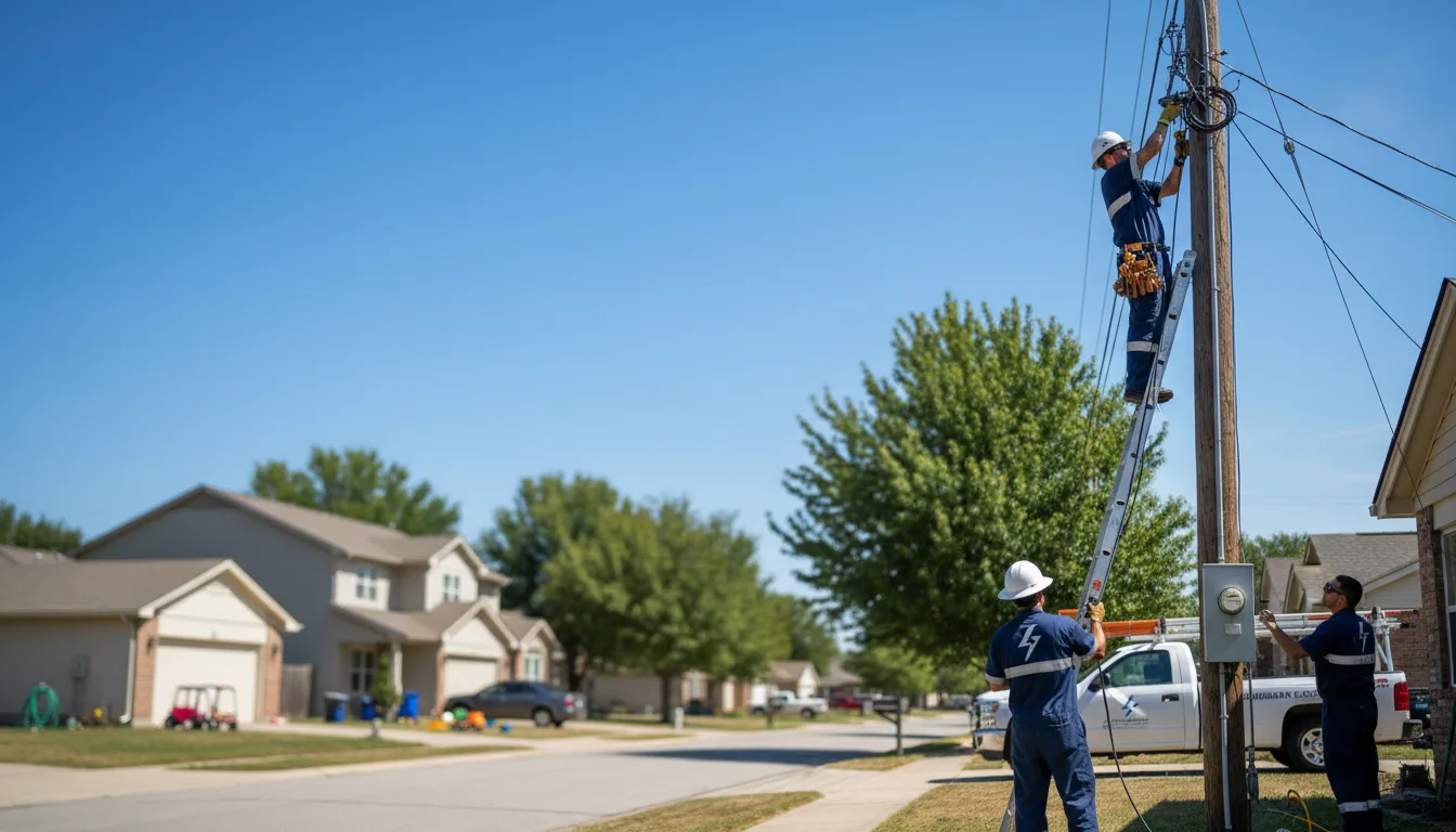 Residential electrician providing installation services in Augusta, MI